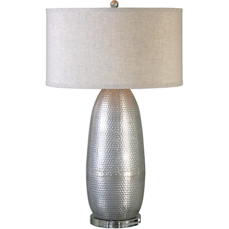 Tartaro Industrial Silver Table Lamp